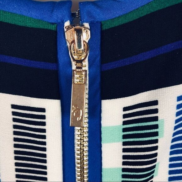 Eliza J Blue & Green Shift Dress size 8 Blue Green - Picture 4 of 6